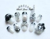 Princess Style Fake Nail Set - " Lolita "