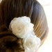 Ivory Wedding Hair Flowers clips Bridal Hair Flower Vintage Wedding Fascinator Bridesmaids Hair Rose Flower Wedding clips