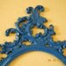 Vintage Deep Sea Blue Painted Baroque Large Frame Free Shipping