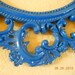 Vintage Deep Sea Blue Painted Baroque Large Frame Free Shipping