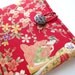 Geisya fabric iPad Sleeve - iPad 3 Case - iPad 4 Cover - Japanese Padded Tablet case - Kimono cotton fabric Geisya red