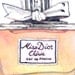 Miss Dior Cherie Painting Watercolor Eau de Parfum Paris Perfume Bottle with bow - Digital Print 6 x 9