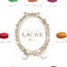 Macaron Flavors Laduree Menu Chart Watercolor Painting - Digital Print 8 x 10 Laure