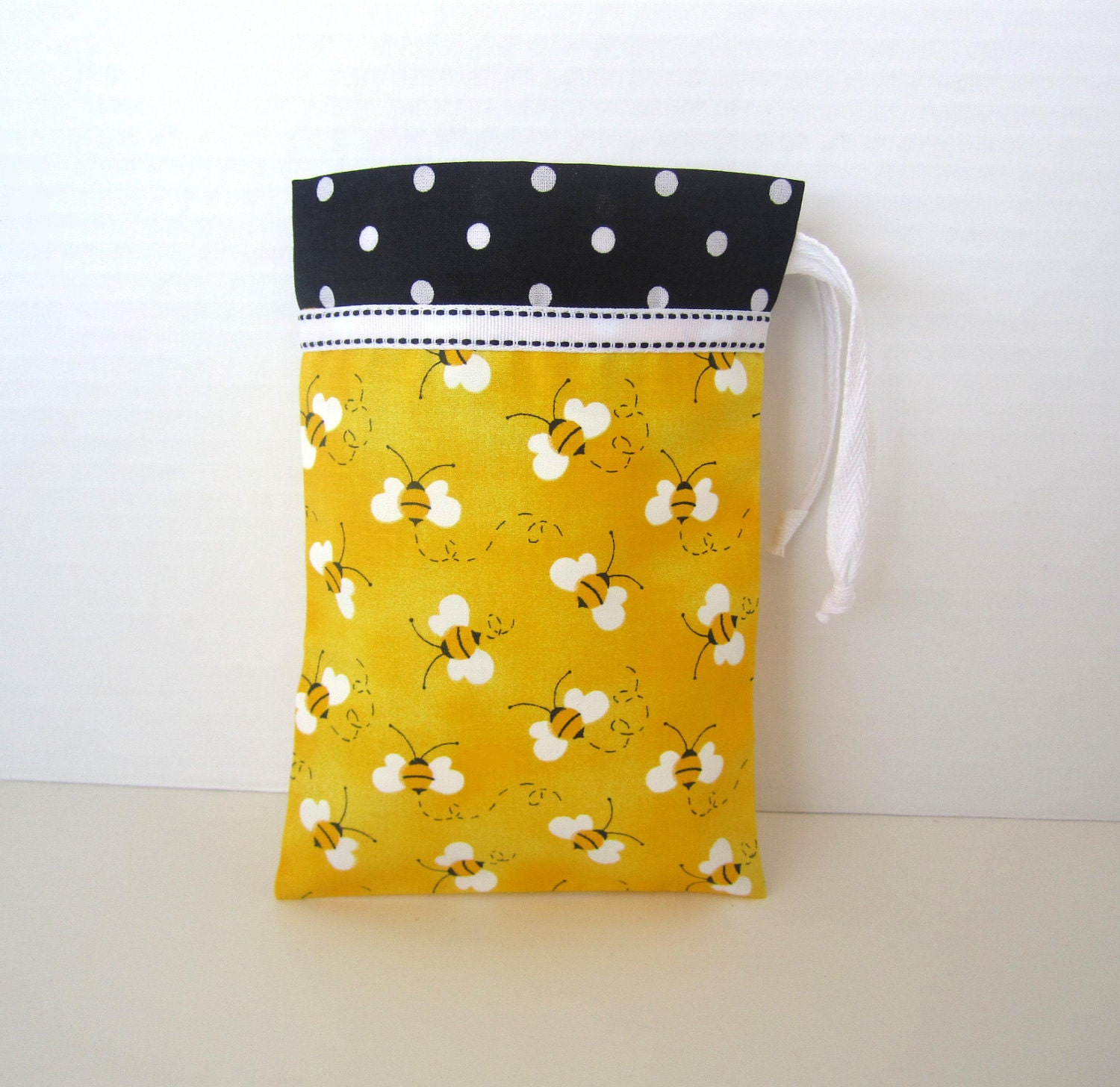 Bumble Bee Party Favor Bags  -  Fabric Goody Bags