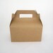 Set of 16 Kraft 6 1/2" Gable Top Boxes