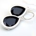 Matte Silver Black Earrings, Teardrops, Dainty, Bezel, Satin, Glass, Bridal Jewelry, Feminine, Romantic, MGT-155