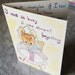 Birthday Card - Beatrix Potter style- watercolor