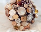 The Coco Bridal Button Bouquet - Alternative Bridal Bouquet Ready To Ship