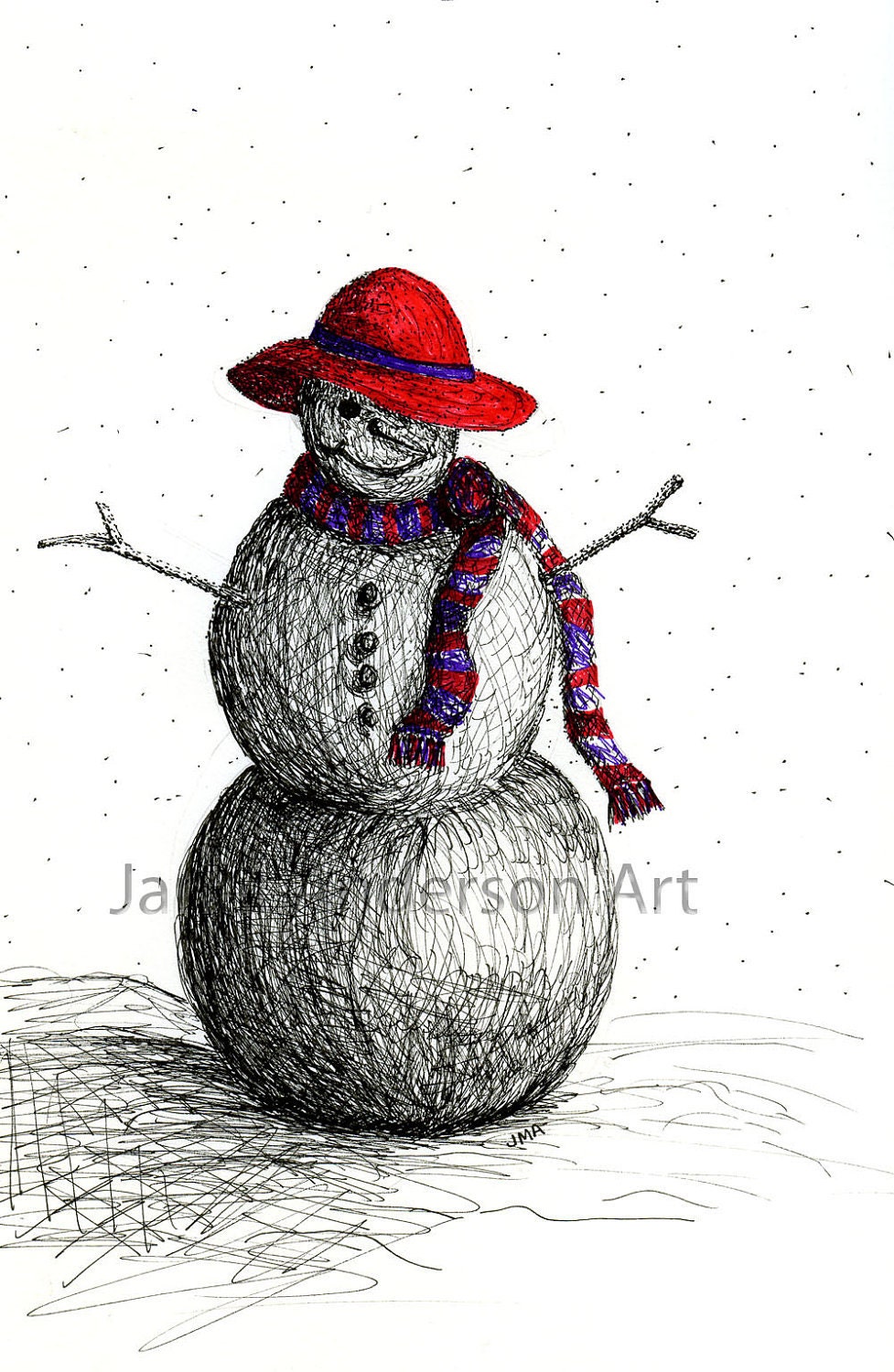 Snow Grandma Card