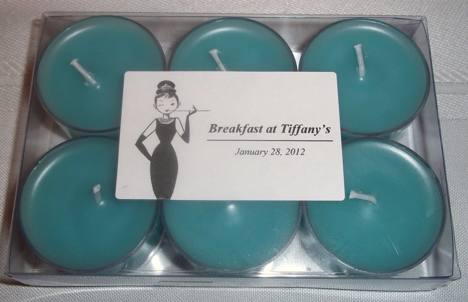 Party favor tea lights - perfect for Weddings, theme parties and more