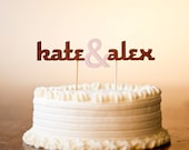 The Classic Wedding Cake Topper Ampersand in Light Pink - Featured in Martha Stewart Weddings