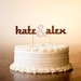 The Classic Wedding Cake Topper Ampersand in Light Pink - Featured in Martha Stewart Weddings