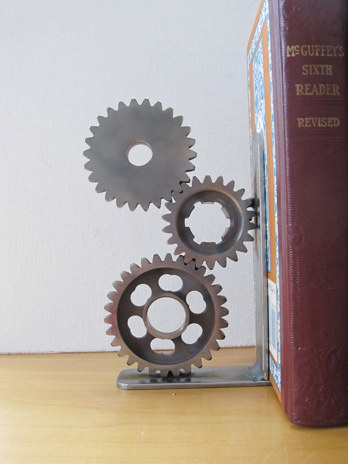 Father's Day Gift Motorcycle Gear Bookend Desk Accessory