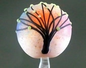 Pikalda : Handmade lampwork 1 bead glass-tree-'Spring Summer-SRA-make to order