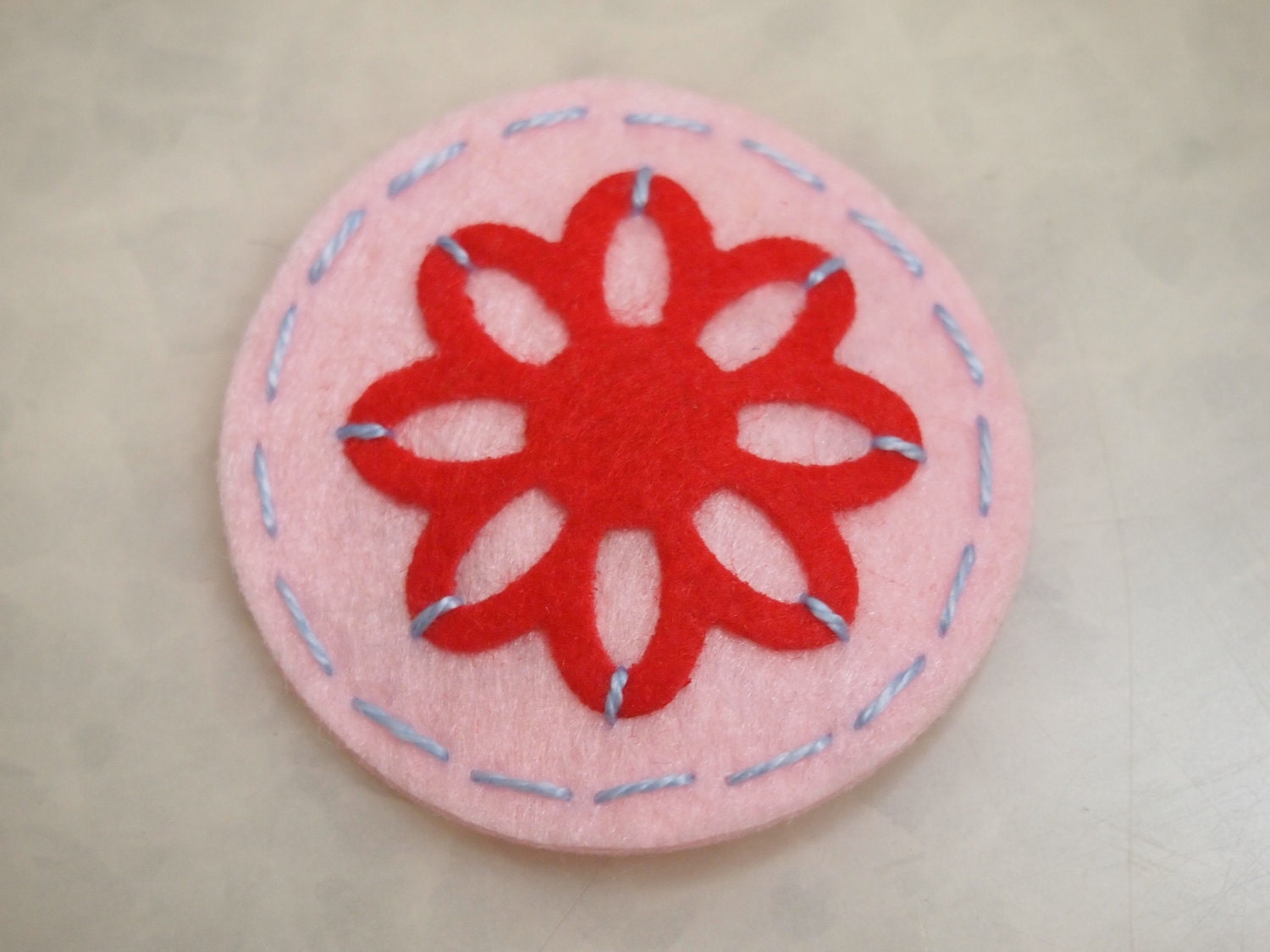 Felt Flower Hair Clip