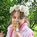 Headband with Handmade Champagne Pearl Flowers