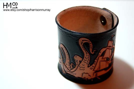 Steampunk Kraken Attack Cuff