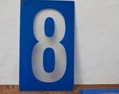 Plastic Number 8 Sign