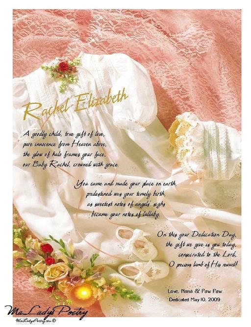 Items similar to Photo DedicationBaptism Certificate2 for girl or boy