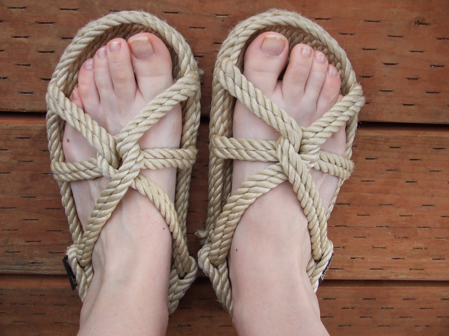 Unique One of a Kind Rope Sandals by Love4Retro on Etsy