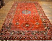 S2032 size 5.9 x 11.3 Antique Khotan Rug / Vintage Oriental Rug