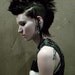 Girl With The Dragon Tattoo - Fake Gauge Earrings - Silver Tipped Tribal Curls - Eco-Friendly Horn