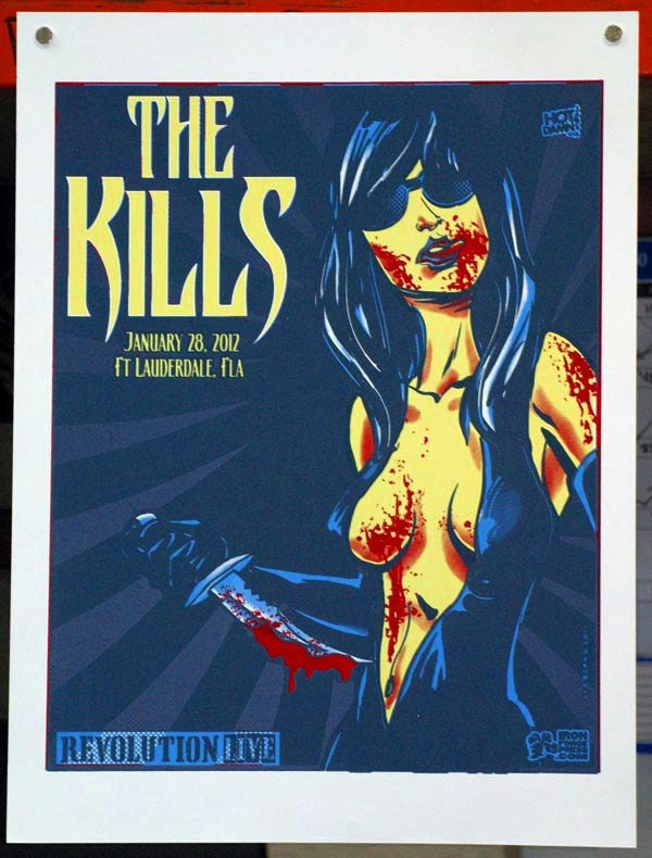 The Kills Gig Poster - Damned If She Do - VAULT COPY