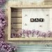 Spring photography nursery decor calendar print wall art gift for her romantic may dreamy pastel lilac violet shabby floral botanical Gemini