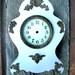 SHABBY cottage CHIC antique clock casing ensemblage piece shabby chic CLOCK