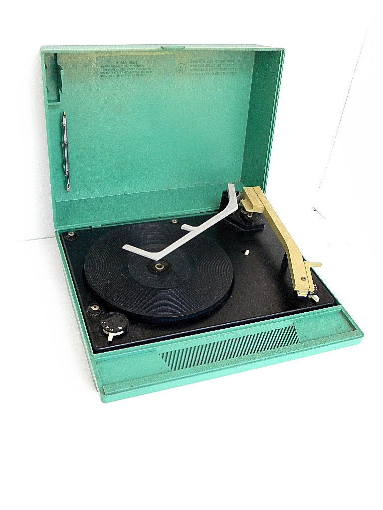 Sears Silvertone Portable Record Player by on Etsy