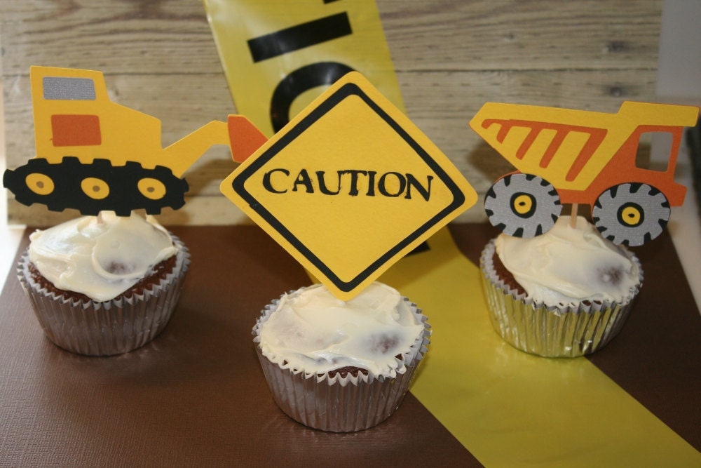 Construction Cupcake Toppers