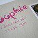 Baby birth photo announcement cards - recycled kraft paper