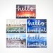 Travel Postcards, Hand-Lettered Calligraphy, Travel Photography, Hello from Someplace Beautiful, Set of 5