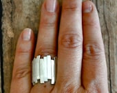 Fine Silver Organic Ring