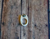 Fine Silver and Black Pearl Ring
