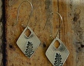 Fine Silver Impression Earrings