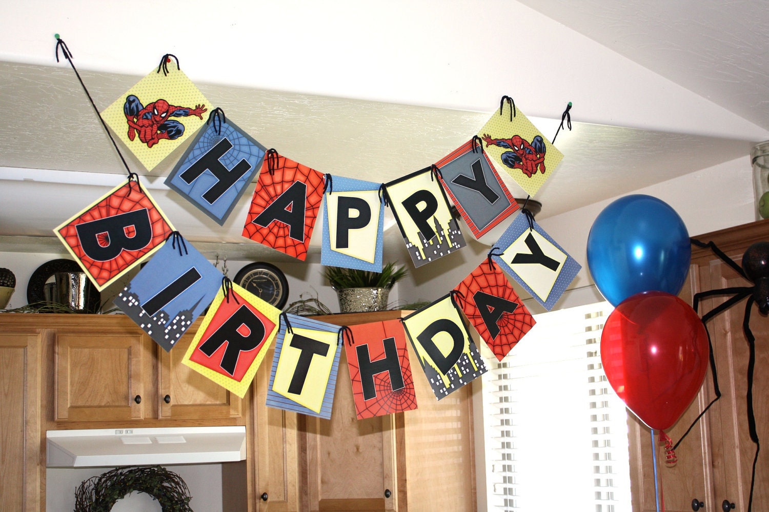 Birthday Spiderman Banner- Printable DIY