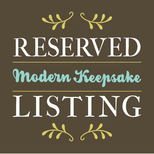 Reserved Listing