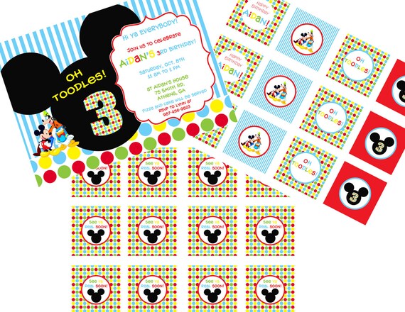 Printable Mickey Mouse Clubhouse Small Party Package Il_570xn