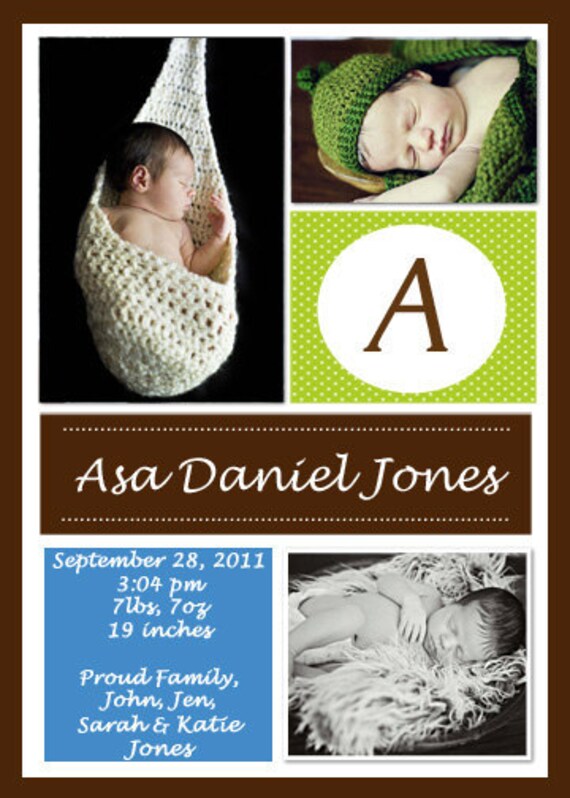 Printable Birth Announcement Il_570xn
