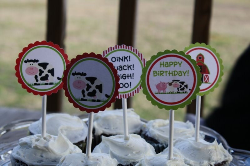 Printable Farm Animals birthday party invitation