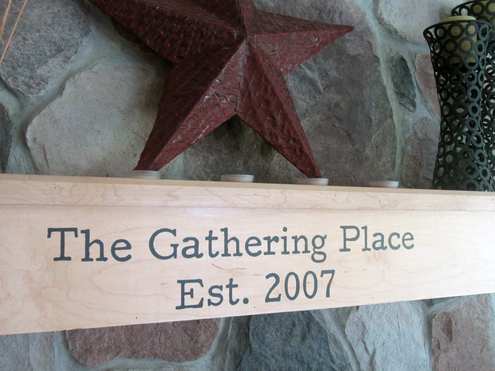 Vinyl Wall Decal CUSTOM MADE - The Gathering Place - Many Color Choices
