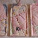Feedsack Gift Tags Prim Shabby Patchwork Cutter Quilt Hang Tags Pink Wedding Baby Shower Tie Ons itsyourcountry