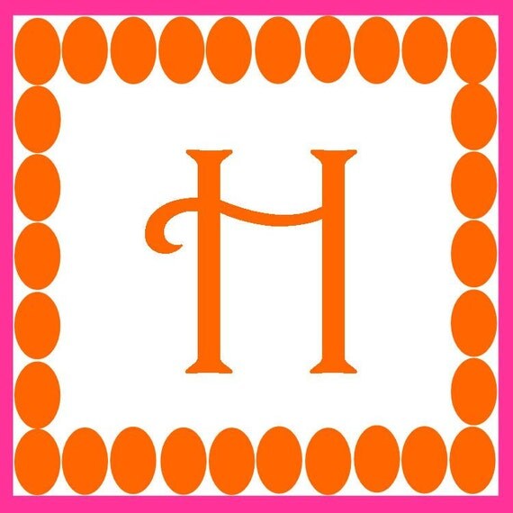 CUSTOM Party Banner - Custom Orange Polka Dot Party - BellaGrey Designs Il_570xn