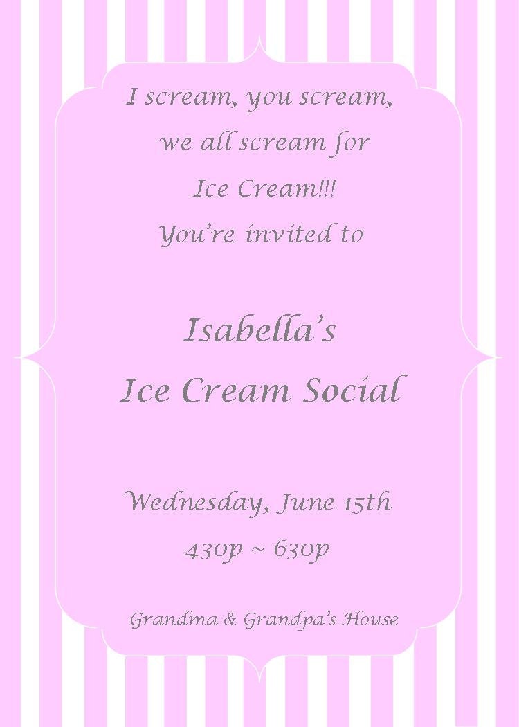 Ice Cream Birthday Party Sundae Social Invitation Il_570xn