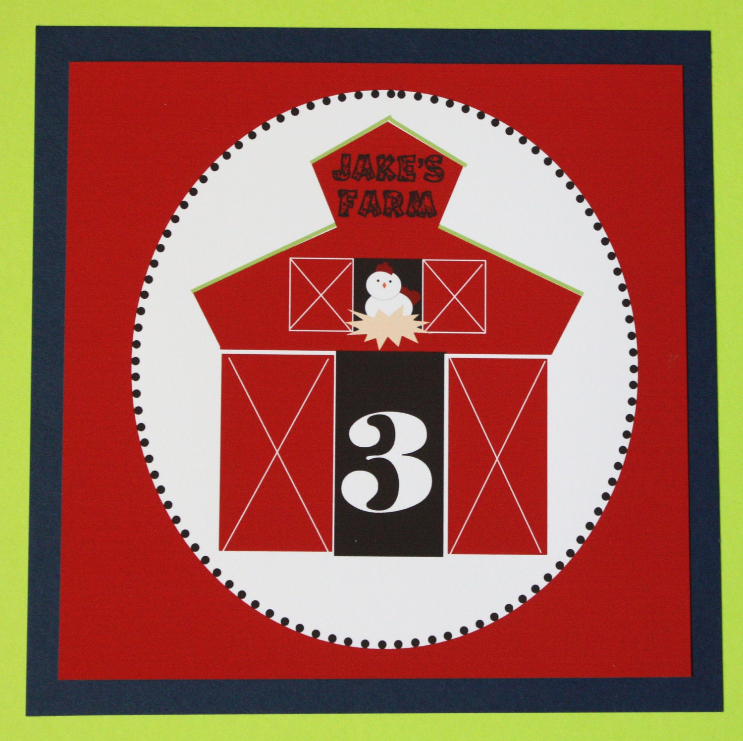 Farm Barnyard Birthday Party Animals Banner Custom Il_570xn