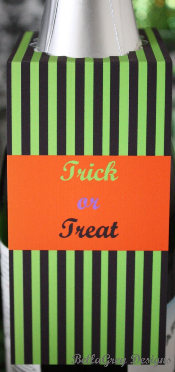 Girls Night Out Halloween Party Wine Tags Labels Il_570xn