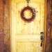 PRIMITIVE BARN RED with Splash of Rusty Orange-Star Berry Wreath-Outdoor Wreath-Scented Cinnamon Stix-Choose your Scent