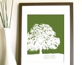 Personalized Wedding Print or Gift- Tree Of Togetherness- 8X10, more sizes and colors