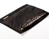 Leather bags-clutch bags - Just believe- Black